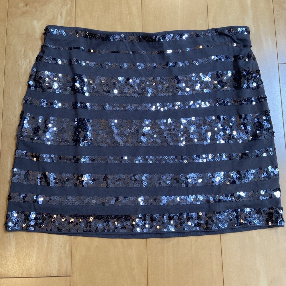 GREAT GRAY express Stretch Sequined Mini Skirt Size M Women’s